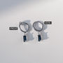 HEYHORANG イヤリング 【HEYHORANG】Ripple Square Earring (1 piece)〜イヤリング(9)