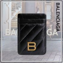 国内発☆BALENCIAGA CRUSH マグネットカードホルダー キルテッド