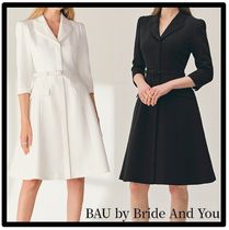 ★BAU by Bride And You★AGATHA sleeve A-line midi dress★