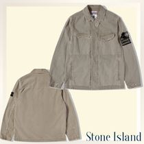 【STONE ISLAND】DSM メンズ ジャケット グレー コットン混紡製