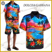 ☆DOLCE&GABBANA☆コットンポプリン シャツ ロゴプリント