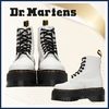 Dr.Martens ショートブーツ・ブーティ 【DR MARTENS】ホワイト 1460Pascal Maxプラットフォーム ブーツ