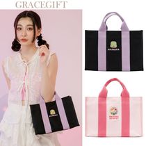 台湾 gracegift おジャ魔女どれみ ポータブル キャンバスバッグ