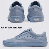 VANS★OLD SKOOL★兼用★PASTEL MONO DUSTY BLUE