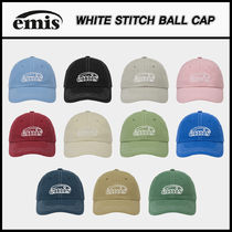 ★EMIS★WHITE STITCH BALL CAP★送料・関税込★