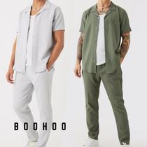 送料込■□■boohoo■□■シアサッカー シャツ＆パンツ  セット