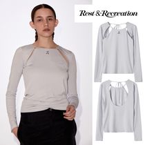 【韓国 Rest & Recreation】RR BACK OPEN LONG SLEEVE TOP