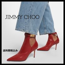 送料関税込み★JIMMY CHOO★Nell85 レザーアンクルブーツ