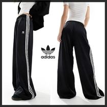 ◆adidas Originals◆サテン ワイドレッグ トラックパンツ 黒