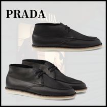 ■PRADA プラダ ナッパレザー チャッカブーツ