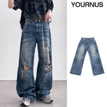 【YOURNUS】Koasi Dirty Wide Denim Pants