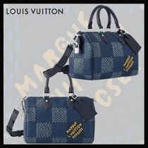 LouisVuitton《スピーディ・バンドリエール25》青 ダミエ 直営店