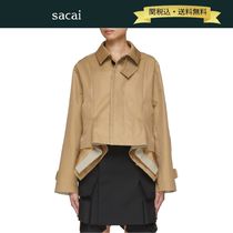 【関税・送料込】sacai ペプラム コットンギャバジン ジャケット