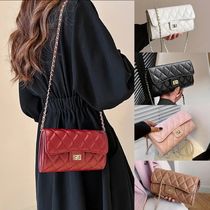 iphoneケース PUレザーチェーンウォレット 長財布 バッグ BAG