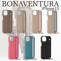 ■BONAVENTURA■iPhone15 ハンドル付き バックカバーケース