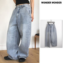 【WONDER WONDER】24SS★ [MADE] Washing Back Denim L Wide PT