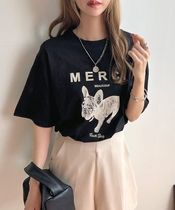 Tシャツ 半袖 フレンチブル ゆったり カットソー クルーネック