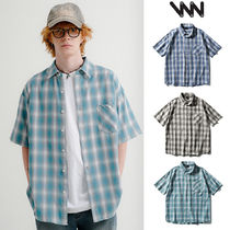 【WV PROJECT】24SS★ Hype Ombre Check Short Sleeve Shirt