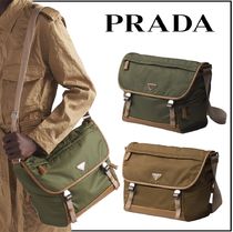 国内買付、すぐ届く【PRADA】Re-Nylon xレザー ショルダーバッグ