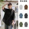 BAON シャツ 【BAON】[unisex] Ototo Over Check Short Sleeve Shirt