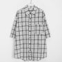 BAON シャツ 【BAON】[unisex] Ototo Over Check Short Sleeve Shirt(15)