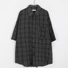 BAON シャツ 【BAON】[unisex] Ototo Over Check Short Sleeve Shirt(19)