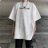 Tシャツ・カットソー メンズデザインTシャツ グリッター メタルロゴ 韓国系 2色 g3111(14)