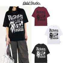 ★2024SS★ODD STUDIO★Red Rum Graphic Oversized Fit T-shirt