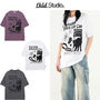 Odd Studio Tシャツ・カットソー 24SS★ODD STUDIO★Kitchee Cat Graphic Oversized Fit T-Shirt