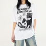 Odd Studio Tシャツ・カットソー 24SS★ODD STUDIO★Kitchee Cat Graphic Oversized Fit T-Shirt(3)