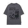 Odd Studio Tシャツ・カットソー 24SS★ODD STUDIO★Kitchee Cat Graphic Oversized Fit T-Shirt(17)