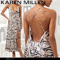 KAREN MILLEN ワンピース ドレス アニマル柄  バックオープン