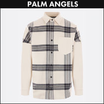 PALM ANGELS パームエンジェルス CURVED LOGO CHECKED シャツ