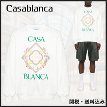 関税込み★CASABLANCA★コットン ロゴ スウェット シャツ