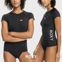 ◆Roxy◆ New Essentials ハーフジップ 半袖 ラッシュベスト