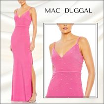 【MAC DUGGAL】ロング ドレス キャミソール ビーズ ピンク