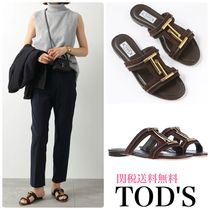 TOD'S トッズ TTアイコン フラットサンダル 関税送料無料