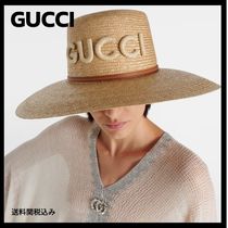 送料関税込み★GUCCI★ストローサンハット