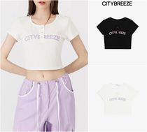 CITYBREEZE☆MIYEON着用☆LOGO PRINT BUTTON-UP T-SHIRT