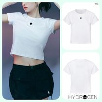 HYDROGEN クロップ Tシャツ ホワイト 半袖