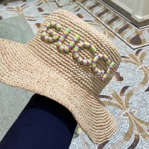 送料込 GUCCI STRAW HAT WITH GUCCI PATCH