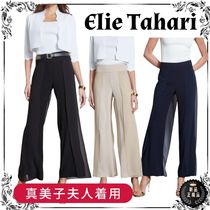 真美子夫人着用 Elie Tahari シフォンパンツ 3colors◯送料無◯