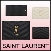 人気★Saint Laurent キルティングラムスキン製 ミニ財布 Ladies