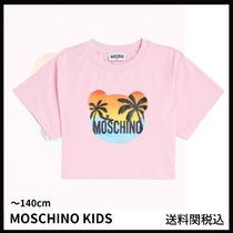 送料関税込★MOSCHINO★kidsプリントコットン混T (〜140cm)