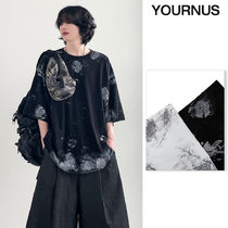 【YOURNUS】Paint Loose Half Sleeve