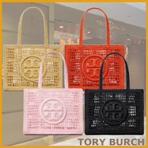 すぐ届く☆TORY BURCH トートバッグ 手編みのラフィア調が魅力◎