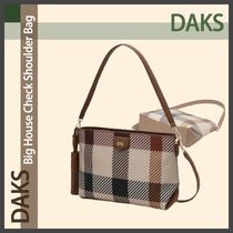 DAKS（ダックス）●ビッグハウスチェックショルダーバッグS