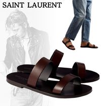 SAINT LAURENT*贅沢なスタイリング*サンメイン レザー サンダル