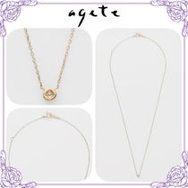 大人気!! agete K10 ダイヤモンドネックレス（0.03ct）