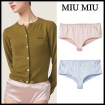 【MiuMiu】国内未掲載商品 ミュウミュウ サテン パンティ